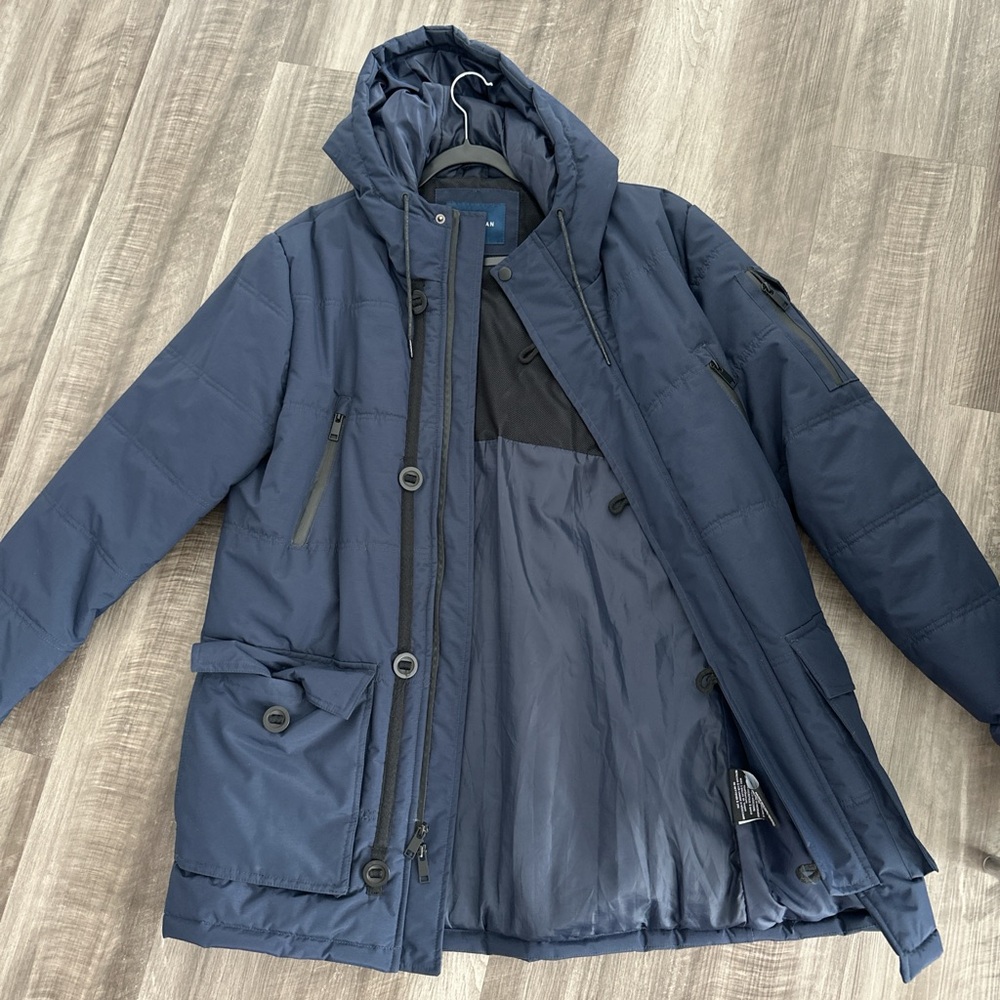 Cole Haan Men's Dark Blue Puffer Jacket